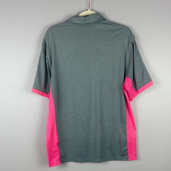 Nike Golf Tour Performance Pink Gray Short Sleeve Tee Size Large - Picture 8 of 8